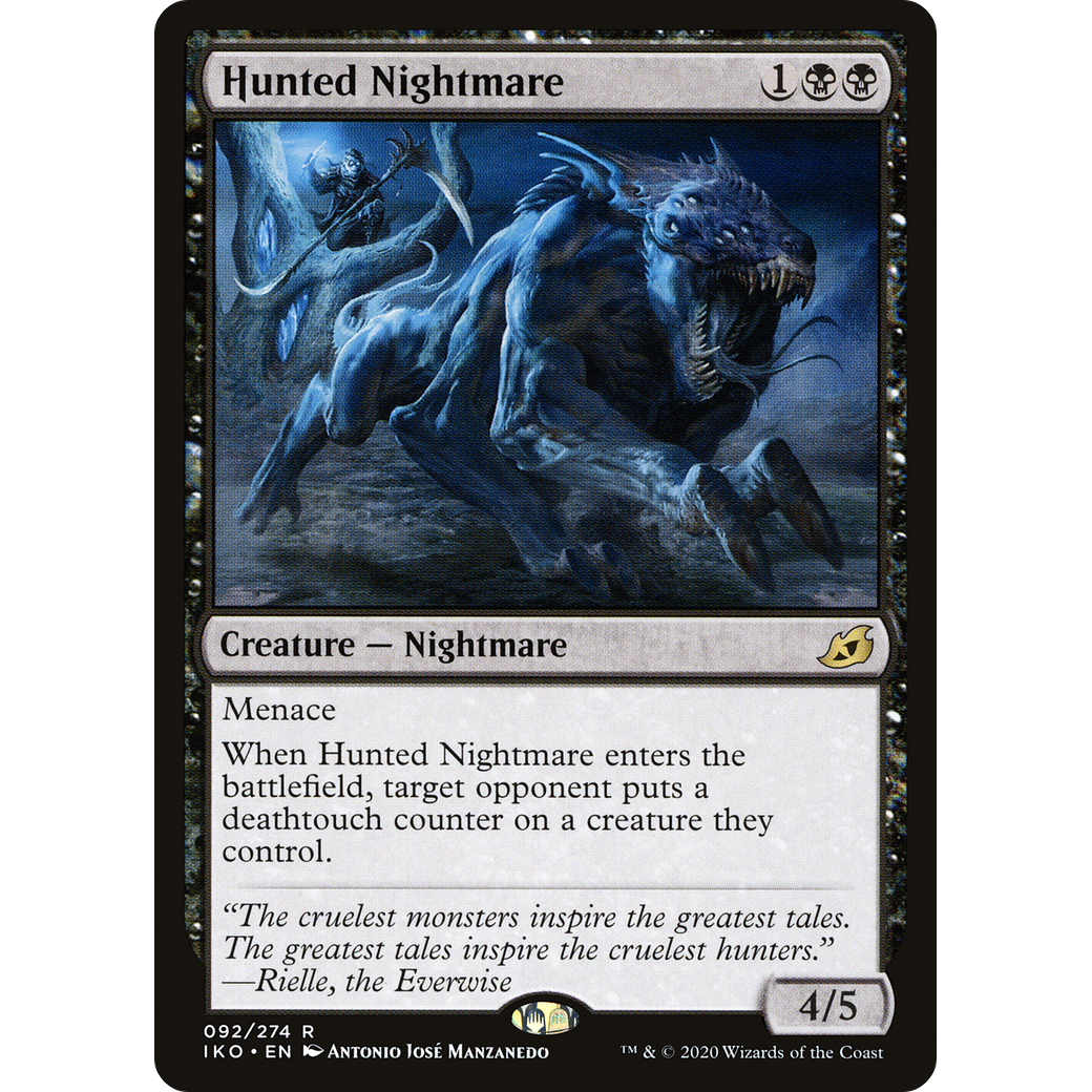 Hunted Nightmare (IKO-092) - Ikoria: Lair of Behemoths Foil