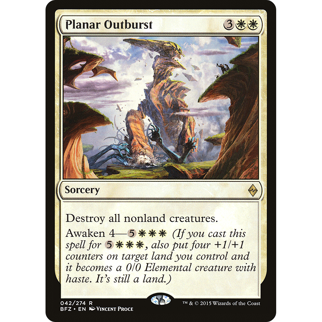 Planar Outburst (BFZ-042) - Battle for Zendikar