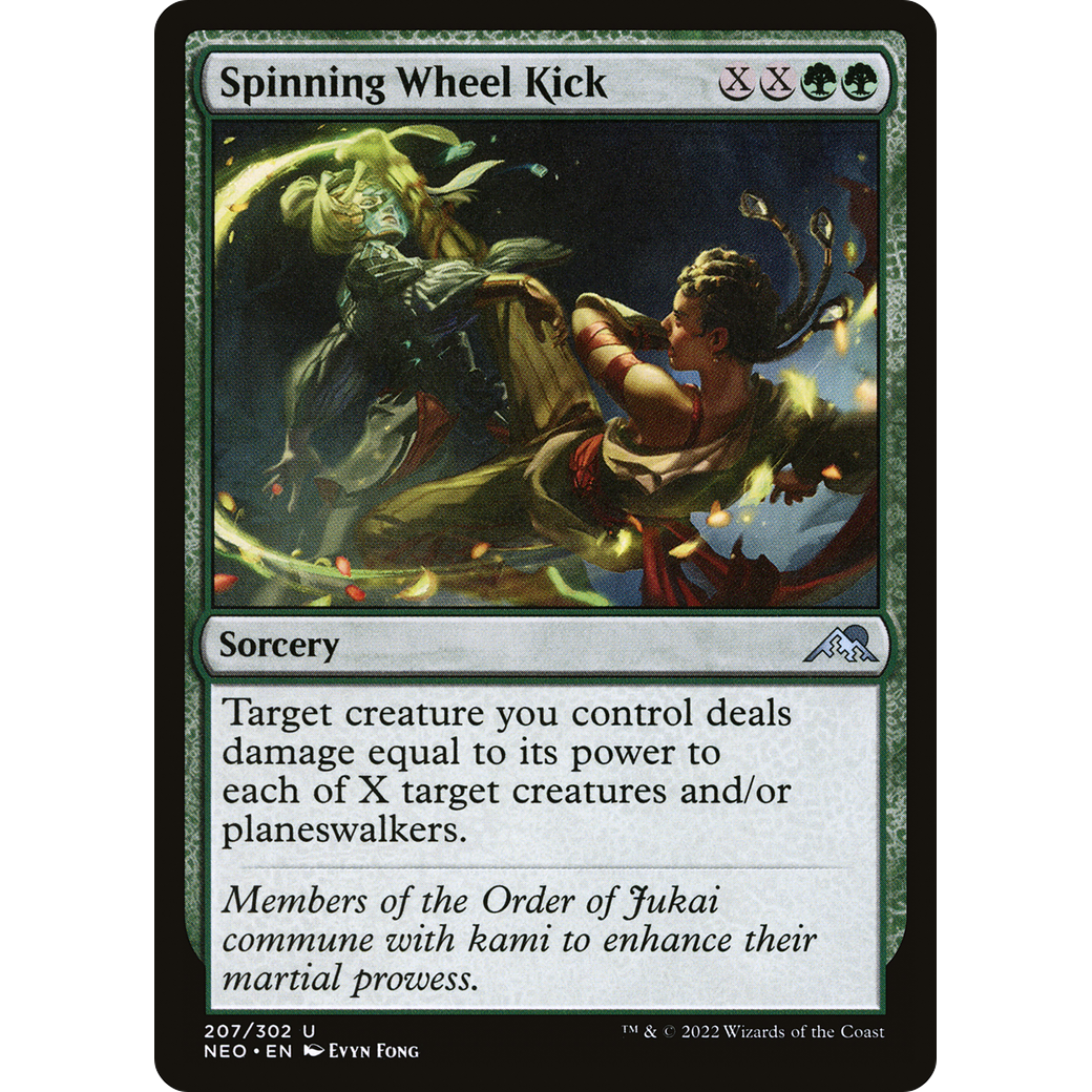 Spinning Wheel Kick (NEO-207) - Kamigawa: Neon Dynasty