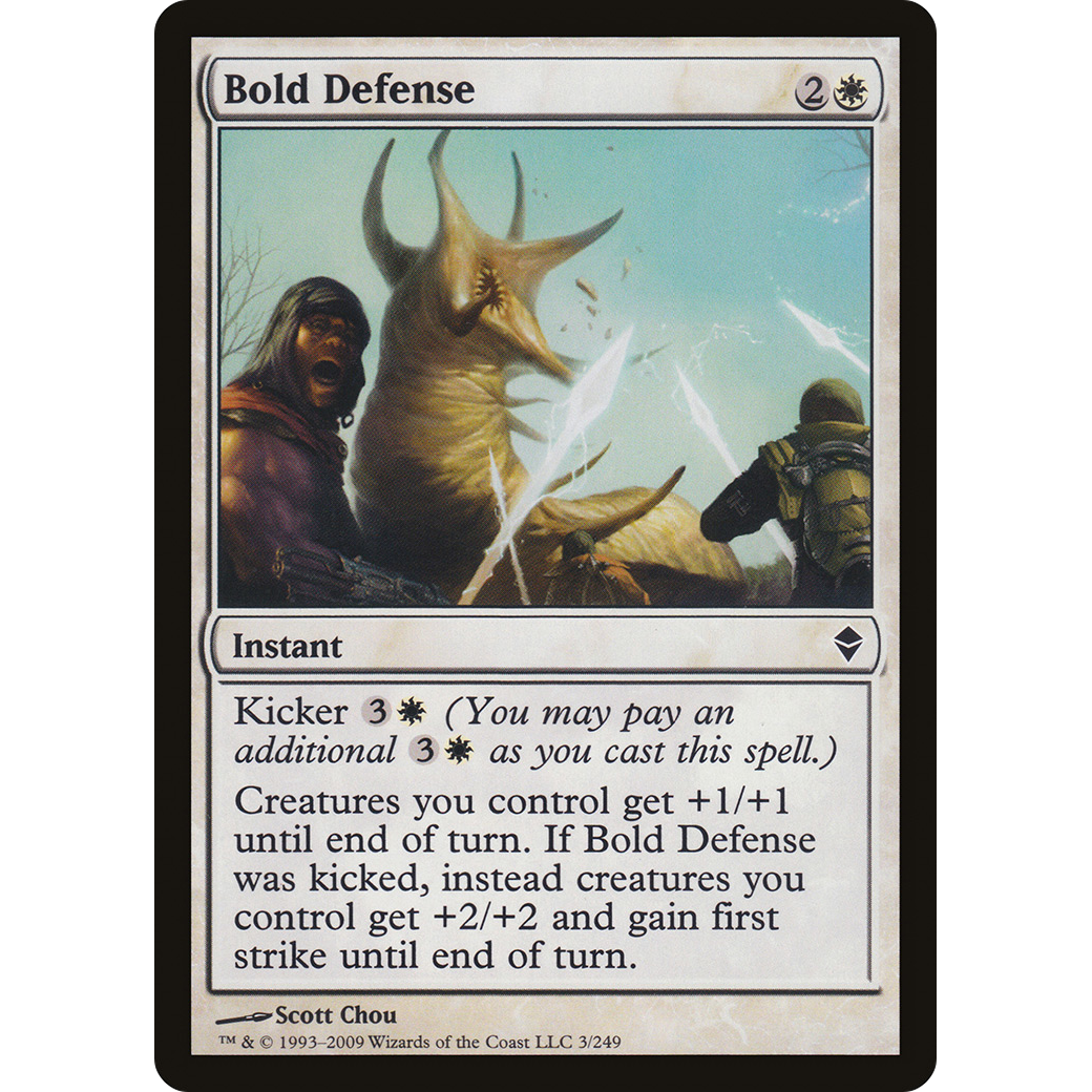 Bold Defense (ZEN-003) - Zendikar Foil