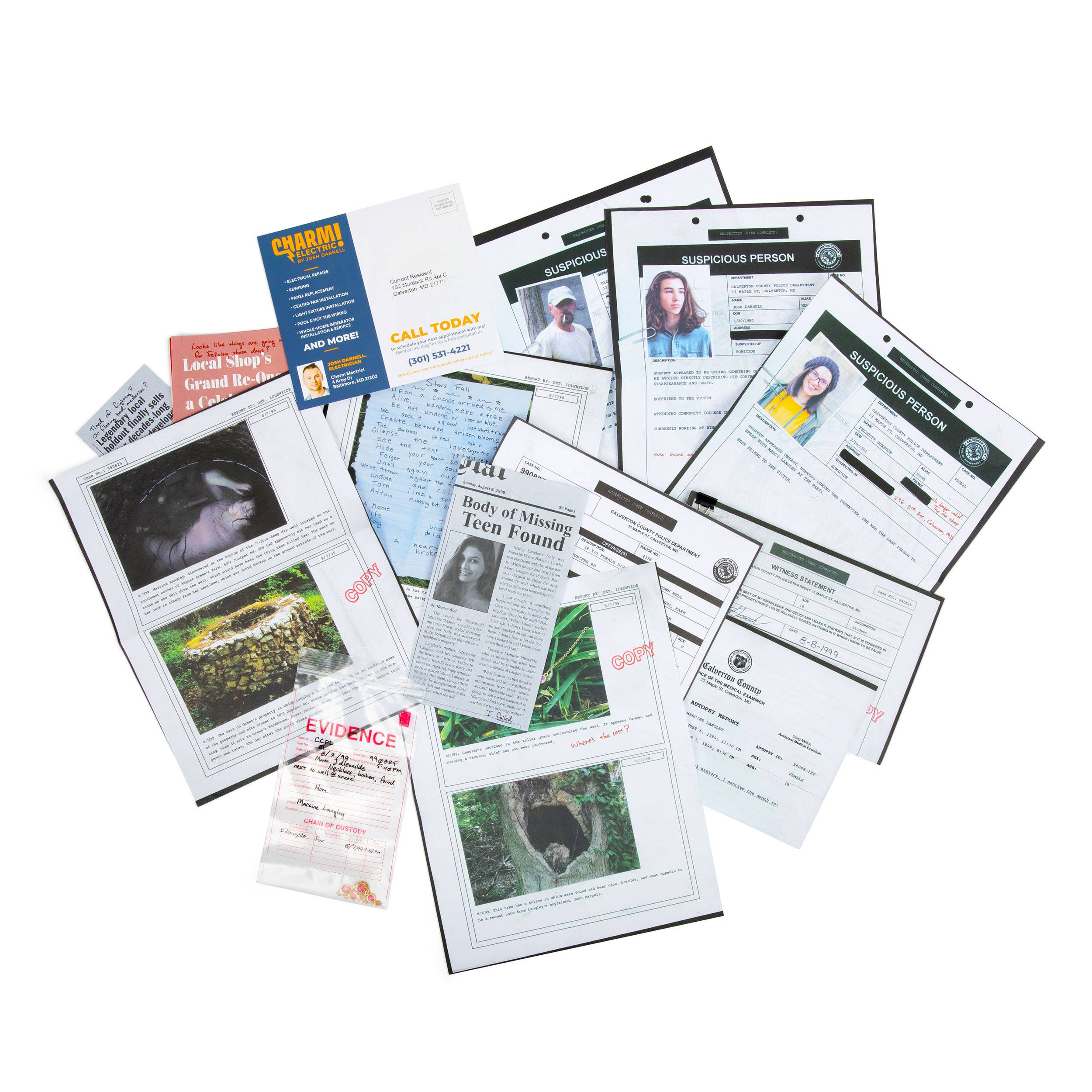 Hunt A Killer: The Girl in the Well, Murder Mystery Game