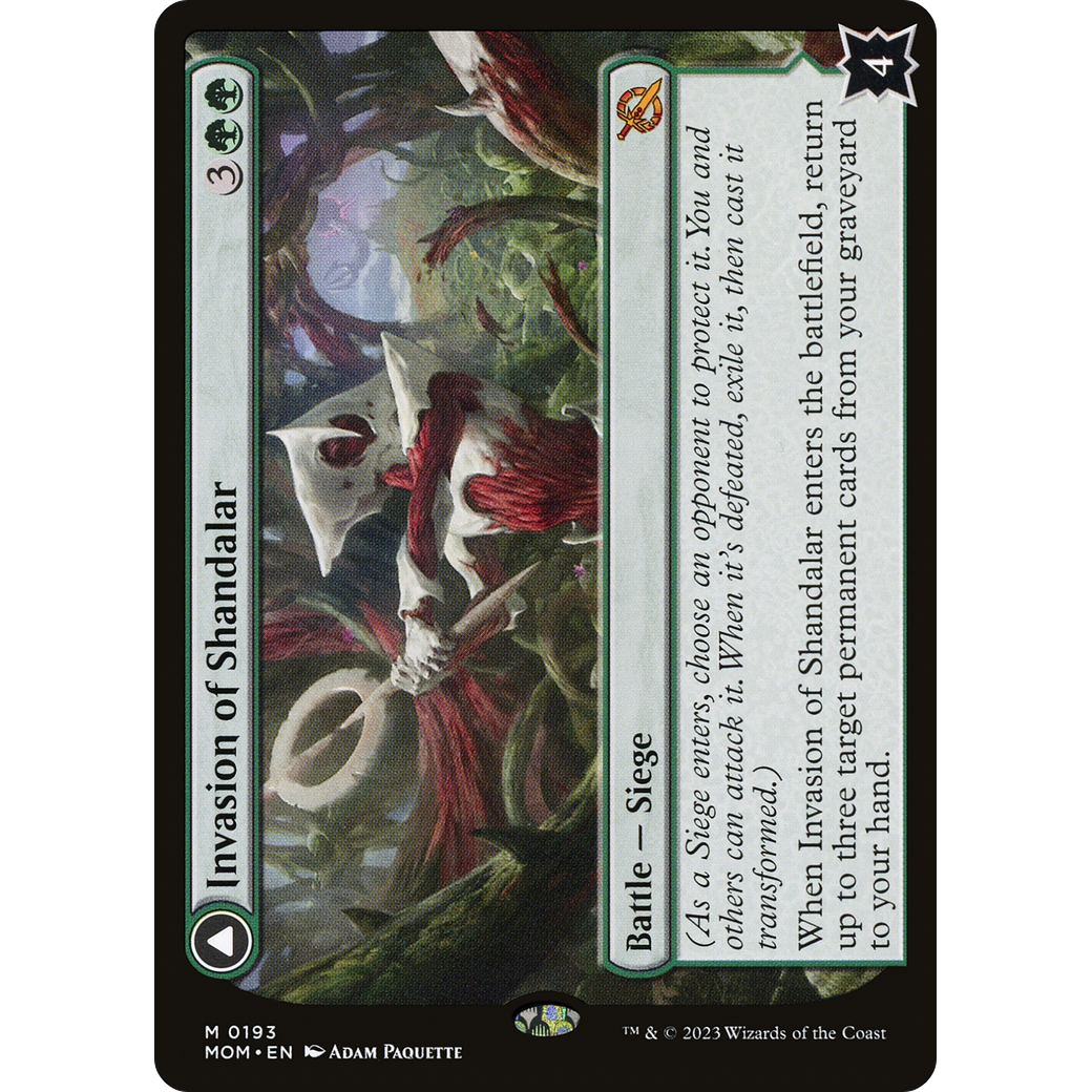 Invasion of Shandalar // Leyline Surge (MOM-193) - March of the Machine Foil