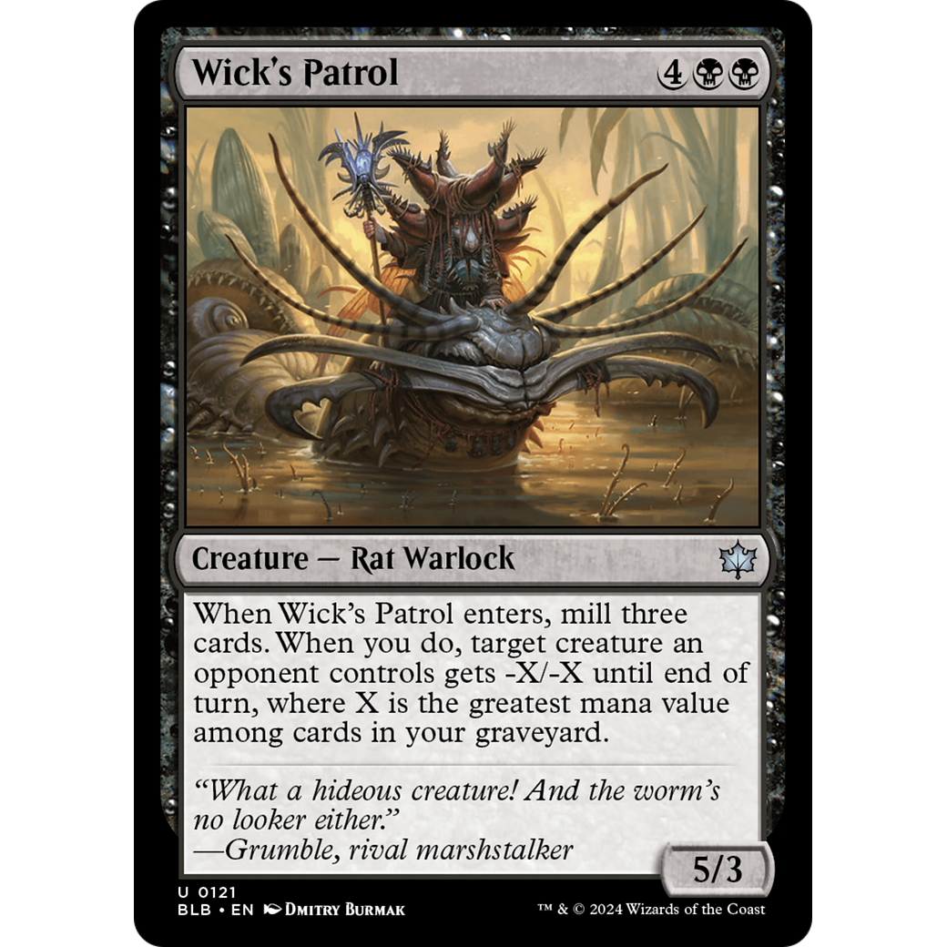 Wick's Patrol (BLB-121) - Bloomburrow Foil