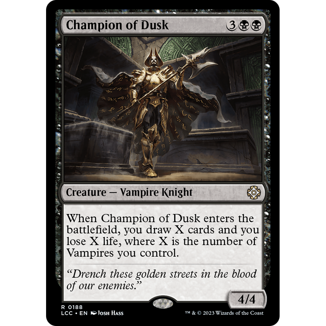 Champion of Dusk (LCC-188) - The Lost Caverns of Ixalan Commander