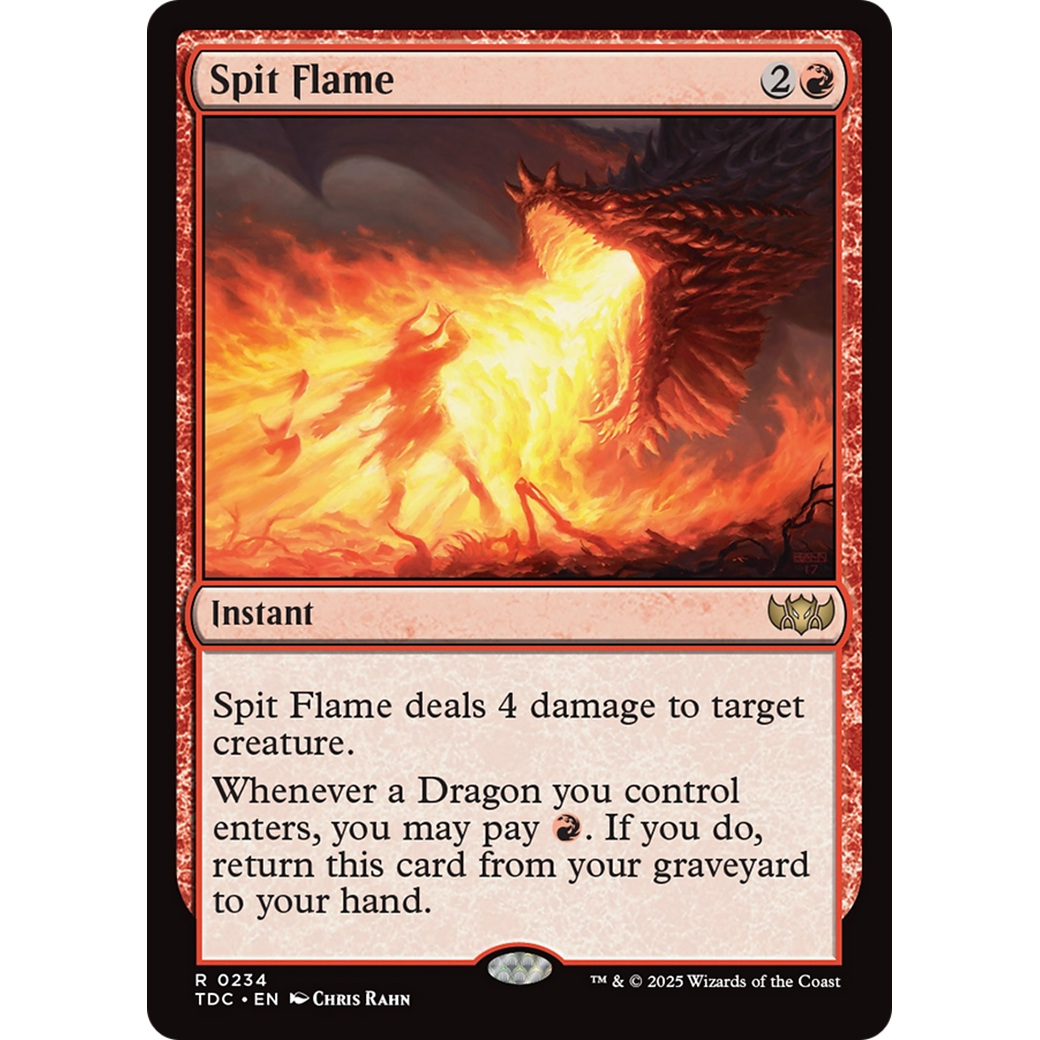 Spit Flame (TDC-234) - Commander: Tarkir: Dragonstorm