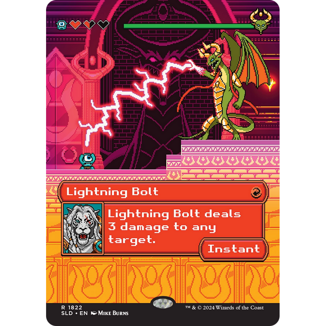 Lightning Bolt (1822) (SLD-1822) - Secret Lair Drop (Borderless)