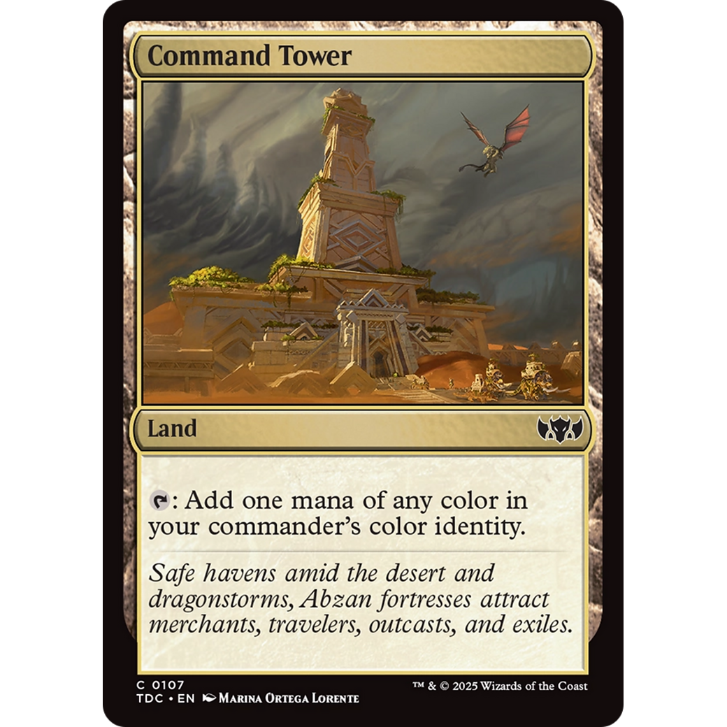 Command Tower (TDC-107) - Commander: Tarkir: Dragonstorm