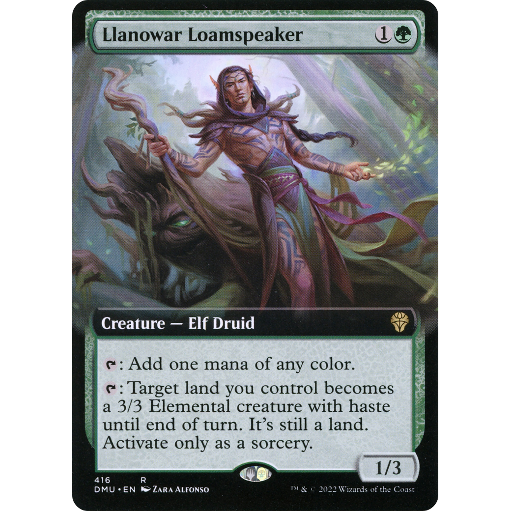 Llanowar Loamspeaker (Extended Art) (DMU-416) - Dominaria United: (Extended Art) Foil