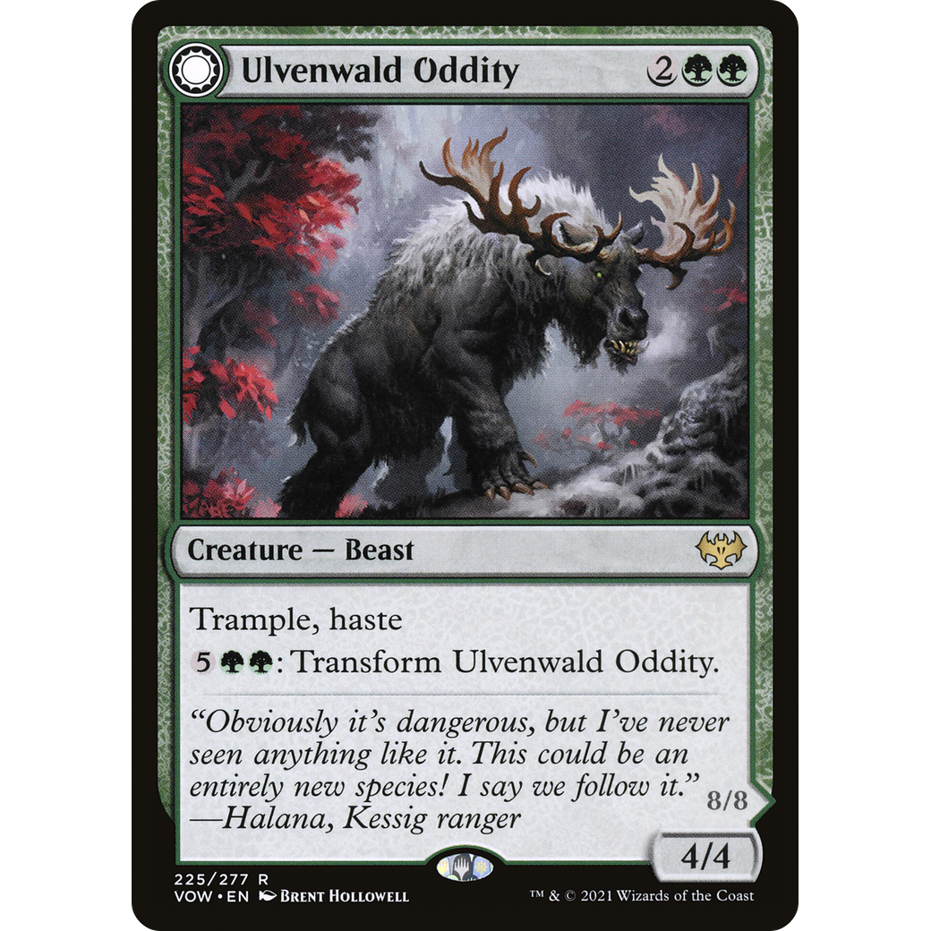 Ulvenwald Oddity (VOW-225) - Innistrad: Crimson Vow: (Double Faced Transform) Foil