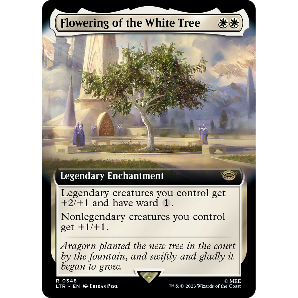 Flowering of the White Tree (Extended Art) (LTR-348) - The Lord of the Rings: Tales of Middle-earth: (Extended Art) Foil