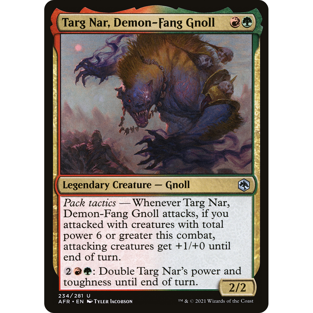 Targ Nar, Demon-Fang Gnoll (AFR-234) - Adventures in the Forgotten Realms