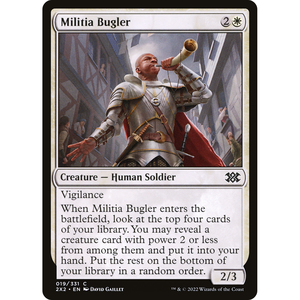 Militia Bugler (2X2-019) - Double Masters 2022 Foil