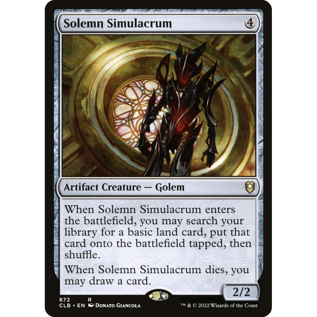 Solemn Simulacrum (CLB-872) - Commander Legends: Battle for Baldur's Gate
