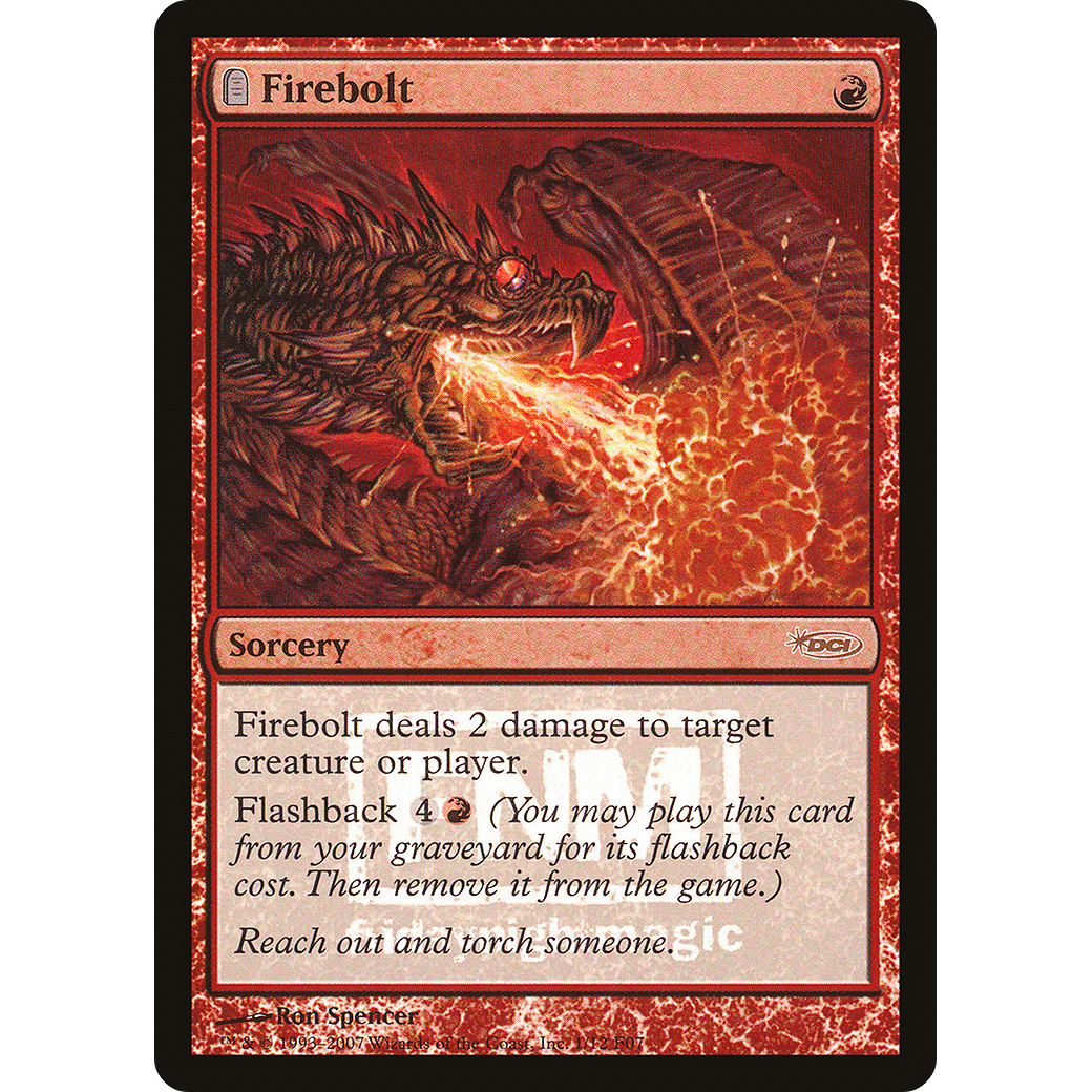 Firebolt (FNM-001) - Friday Night Magic 2007: (tombstone) Foil