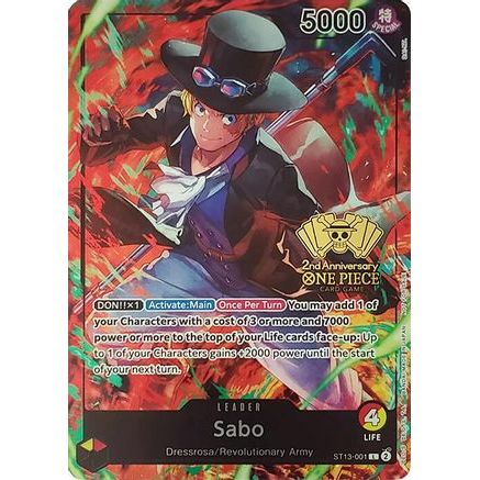 Sabo (2nd Anniversary Tournament) (ST13-001) - One Piece Promotion Cards Foil