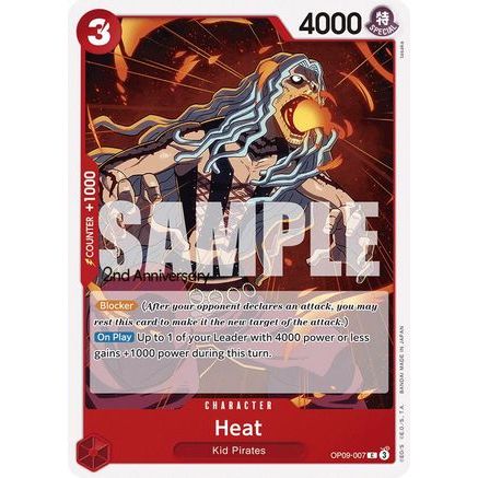 Heat (OP09-007) - Emperors in the New World: 2nd Anniversary Tournament Cards