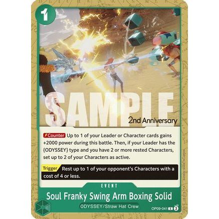 Soul Franky Swing Arm Boxing Solid (OP09-041) - Emperors in the New World: 2nd Anniversary Tournament Cards