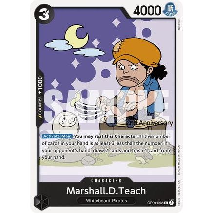 Marshall.D.Teach (092) (OP09-092) - Emperors in the New World: 2nd Anniversary Tournament Cards