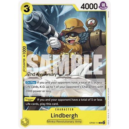 Lindbergh (OP09-114) - Emperors in the New World: 2nd Anniversary Tournament Cards