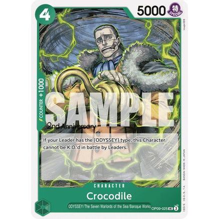 Crocodile (025) (OP09-025) - Emperors in the New World: 2nd Anniversary Tournament Cards