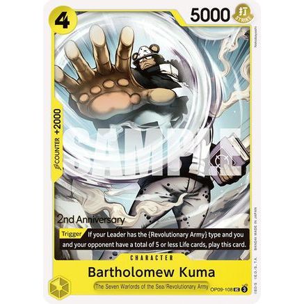 Bartholomew Kuma (OP09-108) - Emperors in the New World: 2nd Anniversary Tournament Cards