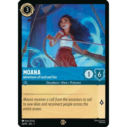 Moana - Adventurer of Land and Sea (26) - Disney Lorcana Promo Cards Cold Foil