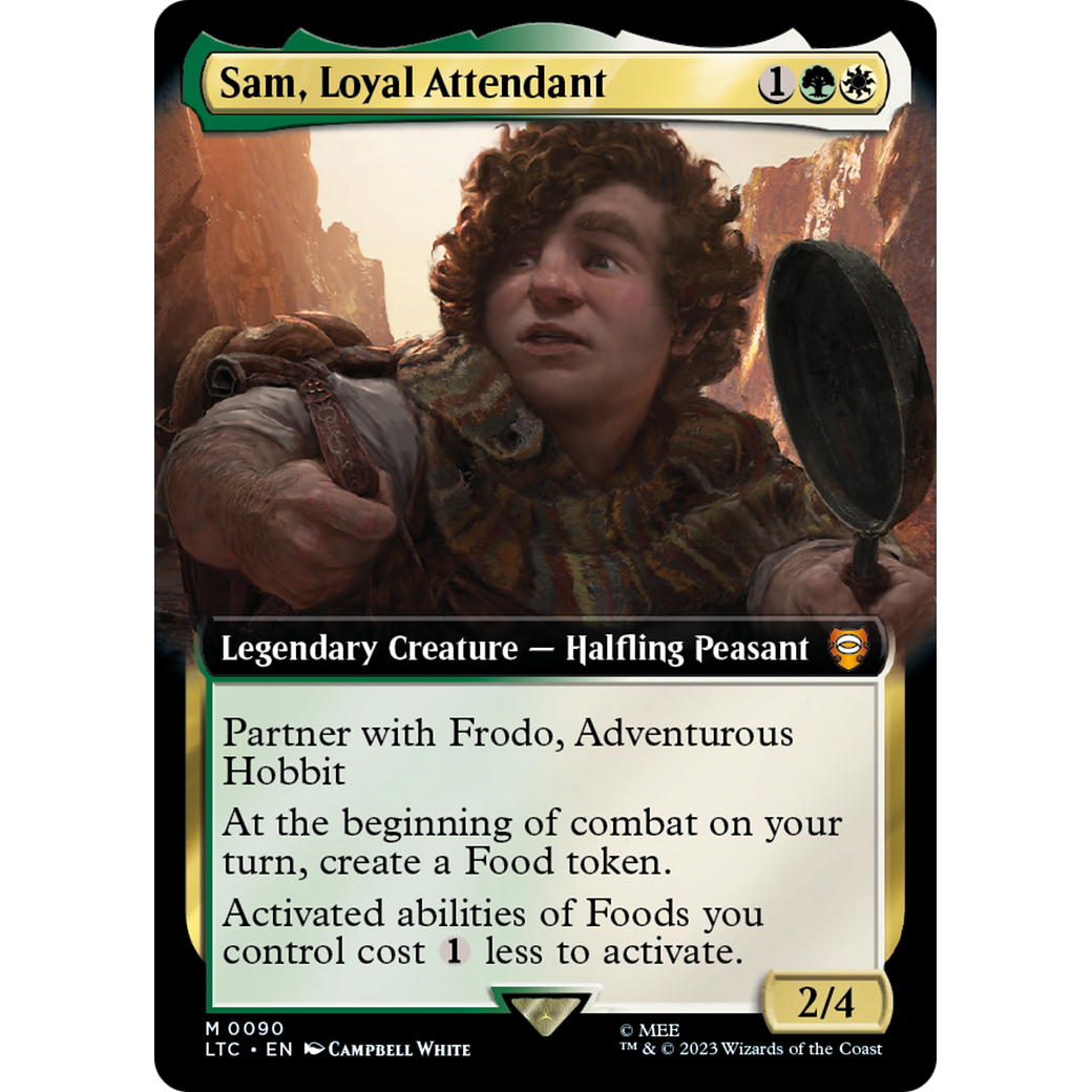Sam, Loyal Attendant (LTC-090) - Tales of Middle-earth Commander: (Extended Art) Foil