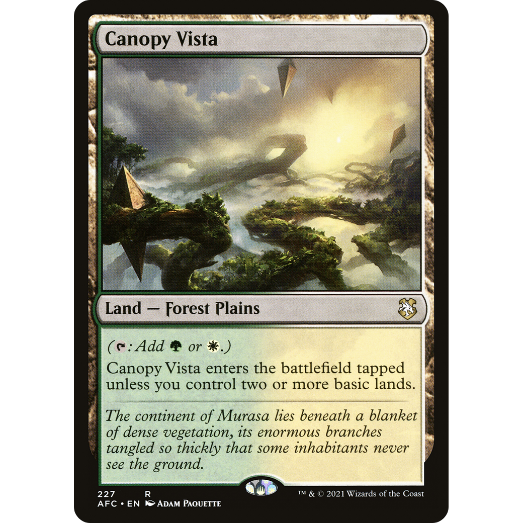 Canopy Vista (AFC-227) - Forgotten Realms Commander