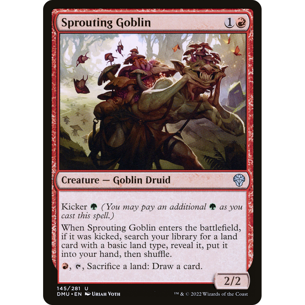Sprouting Goblin (DMU-145) - Dominaria United Foil
