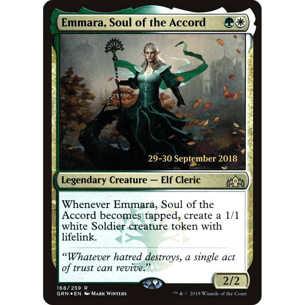 Emmara, Soul of the Accord (PRE-168) - Guilds of Ravnica Promos Foil