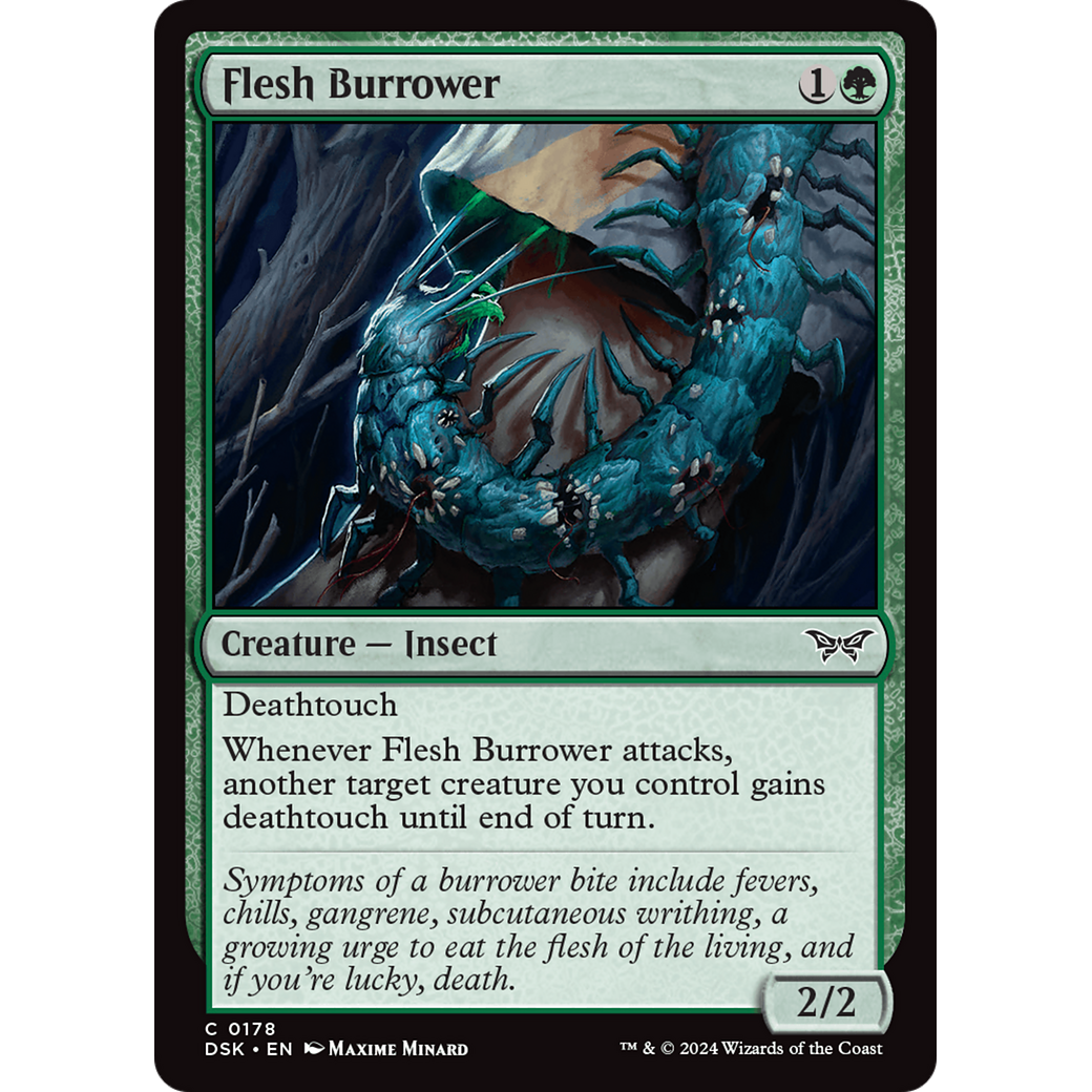 Flesh Burrower (DSK-178) - Duskmourn: House of Horror Foil