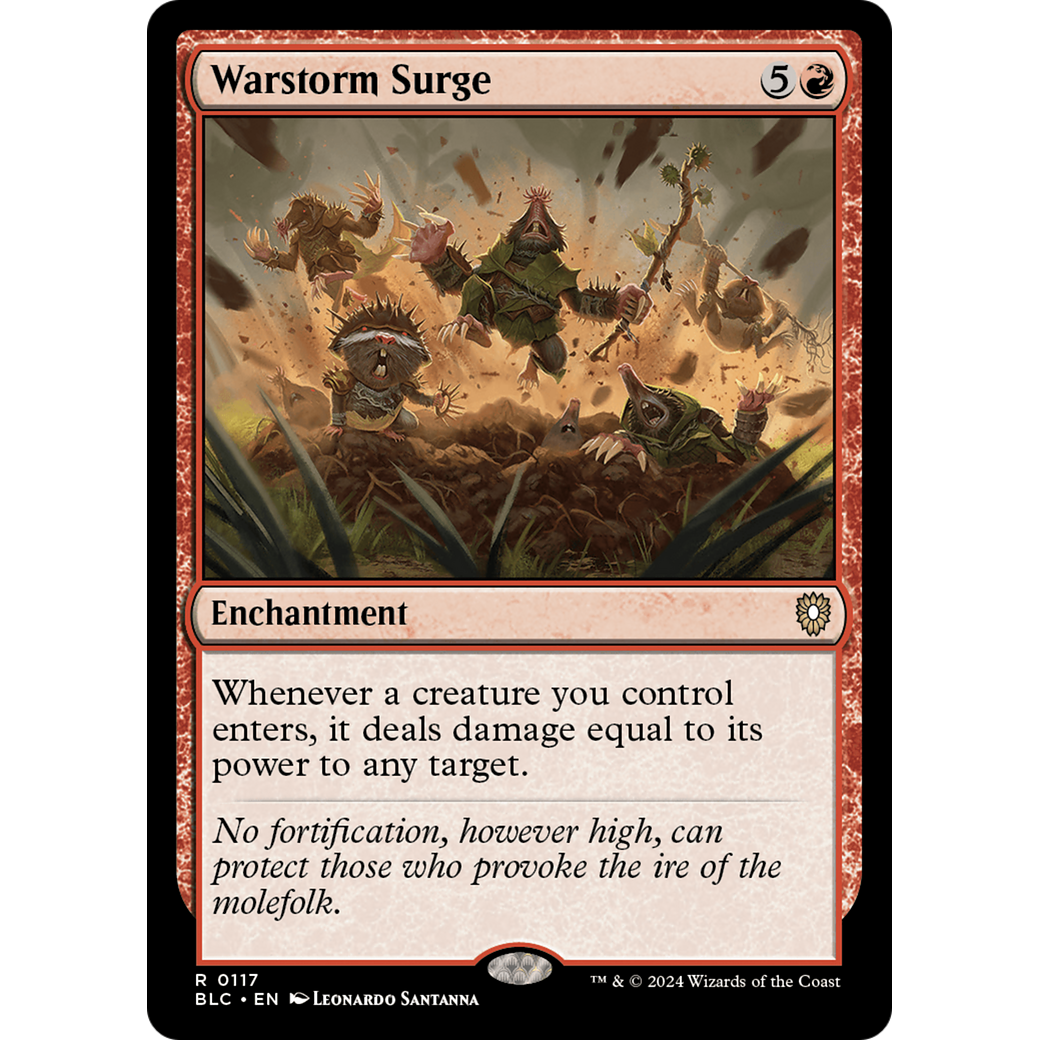 Warstorm Surge (BLC-117) - Bloomburrow Commander