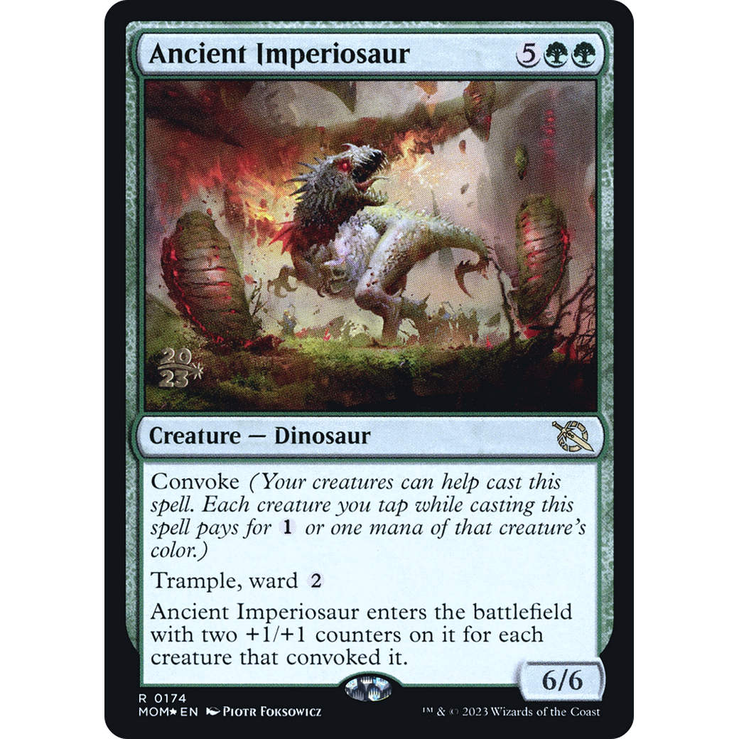 Ancient Imperiosaur (PRE-174S) - March of the Machine Promos Foil