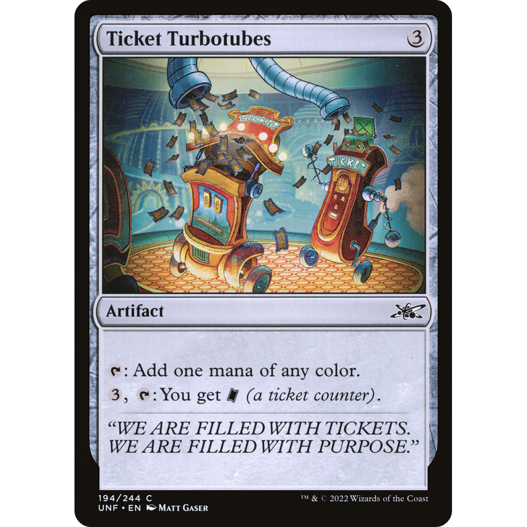 Ticket Turbotubes (UNF-194) - Unfinity Foil