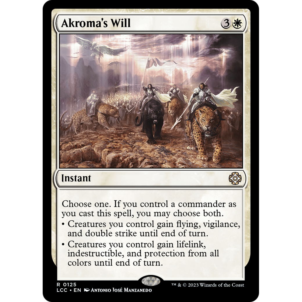 Akroma's Will (LCC-125) - The Lost Caverns of Ixalan Commander