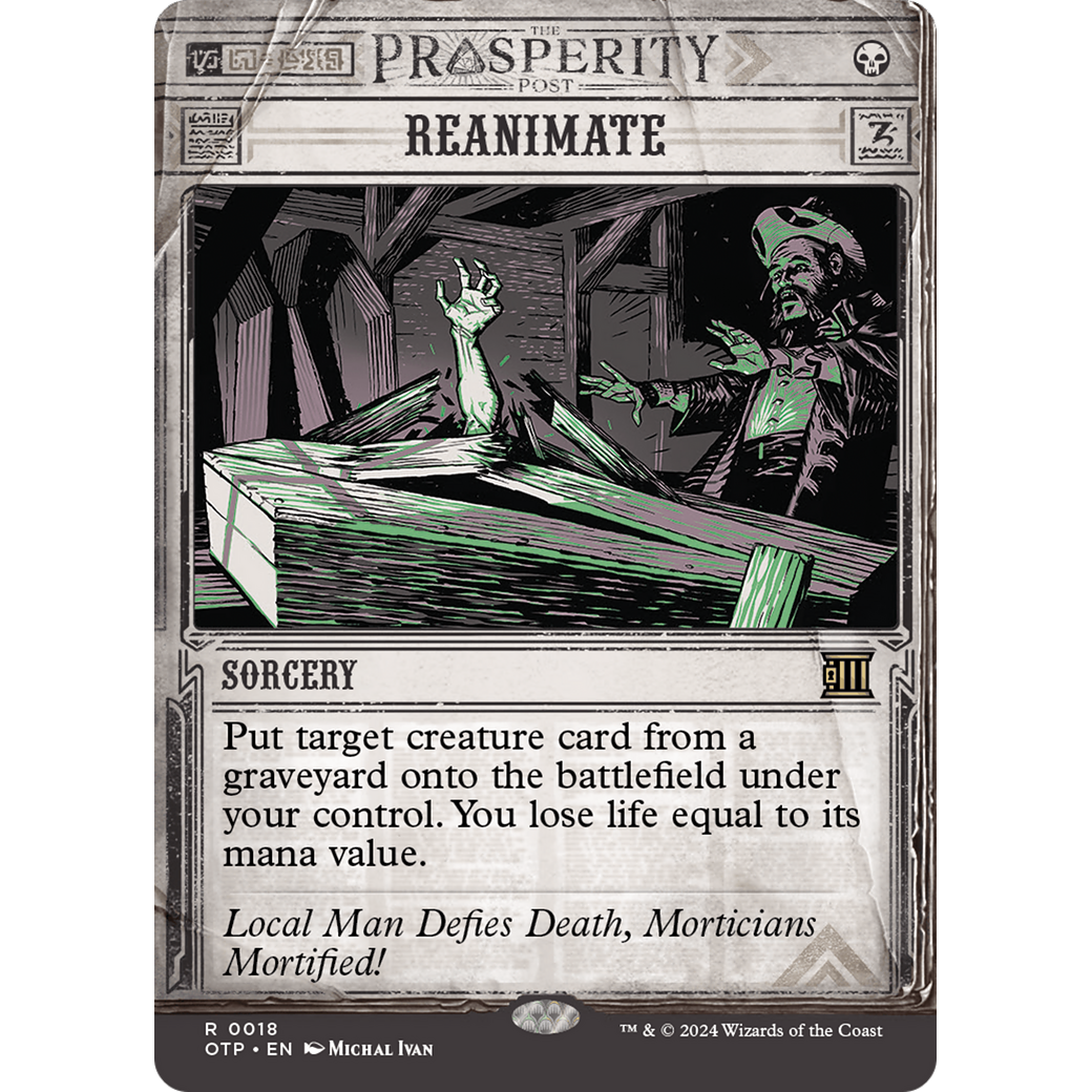 Reanimate (OTP-018) - Breaking News: (Showcase) (Borderless)