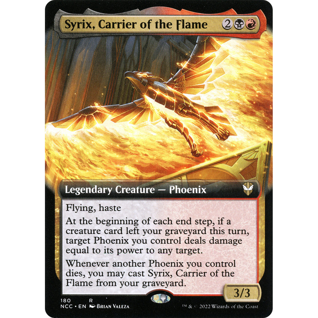 Syrix, Carrier of the Flame (Extended Art) (NCC-180) - New Capenna Commander: (Extended Art)