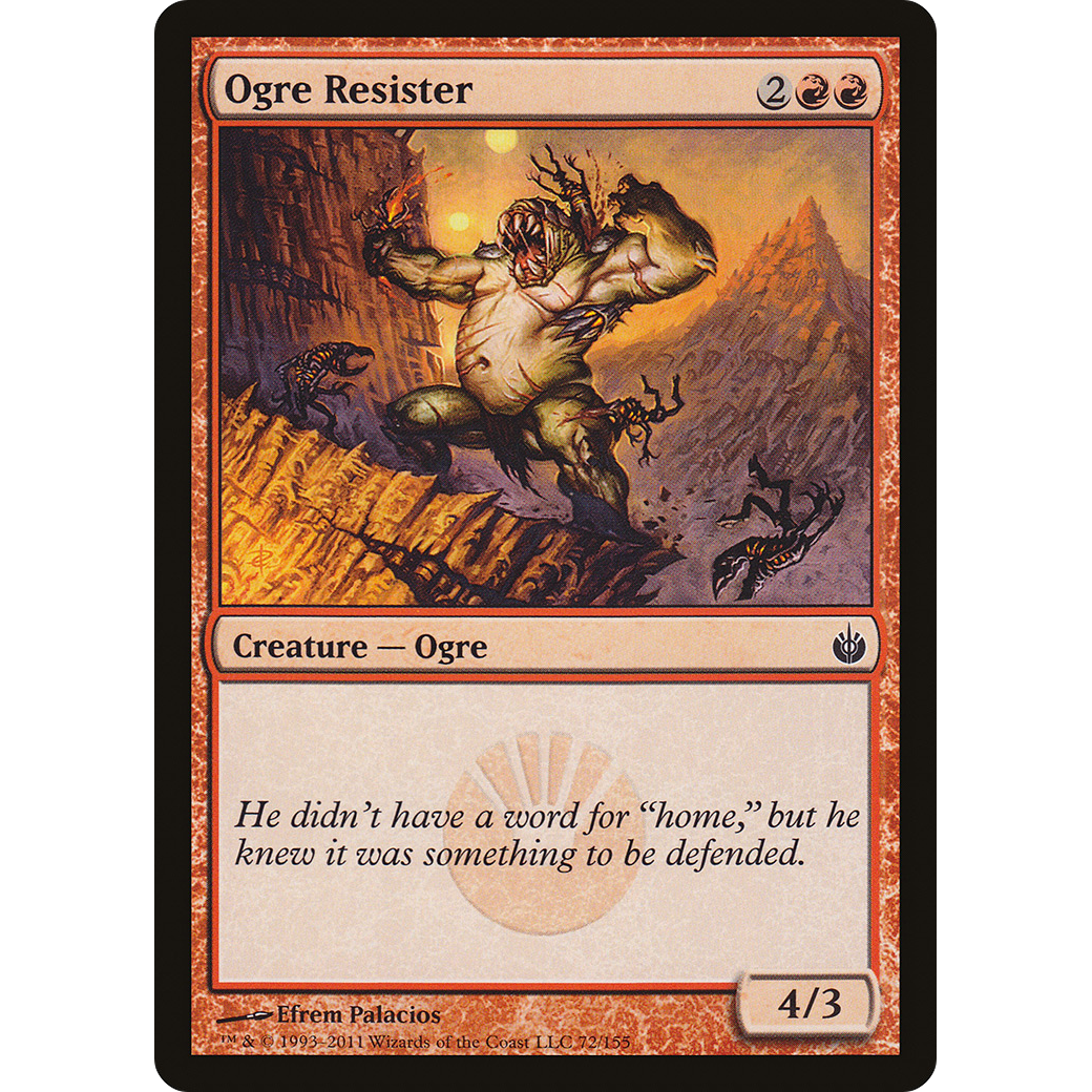 Ogre Resister (MBS-072) - Mirrodin Besieged Foil
