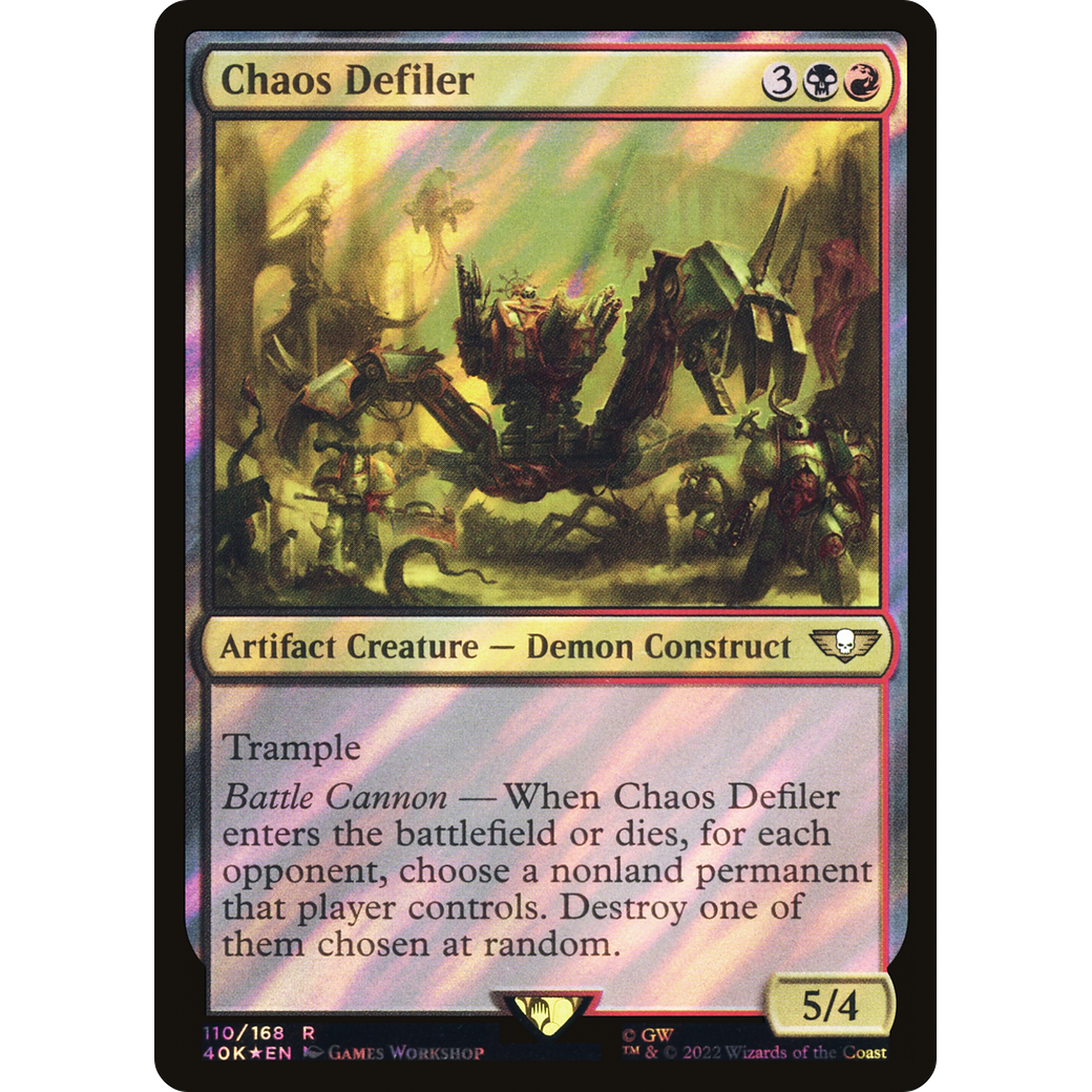 Chaos Defiler (40K-110) - Warhammer 40,000 Commander Foil
