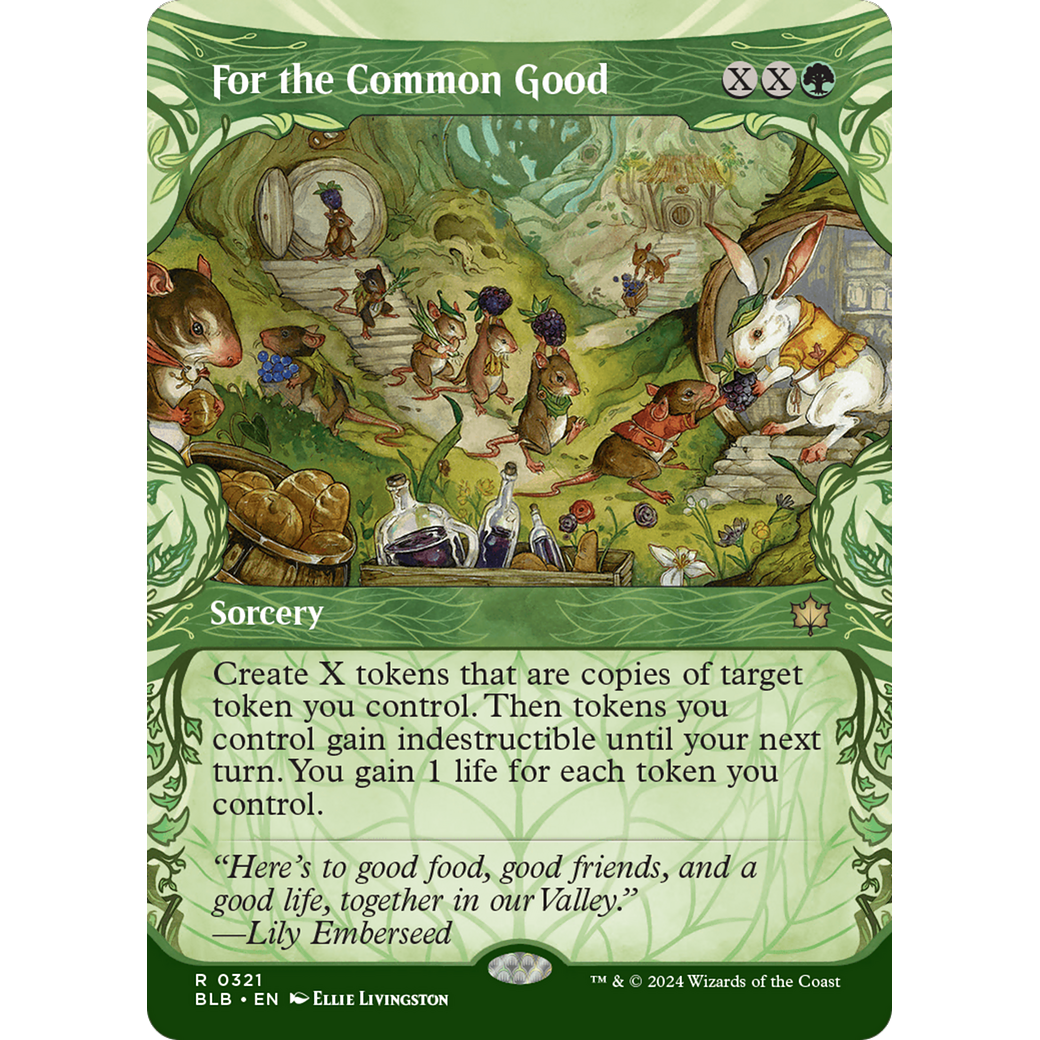 For the Common Good (BLB-321) - Bloomburrow: (Showcase) (Borderless) Foil