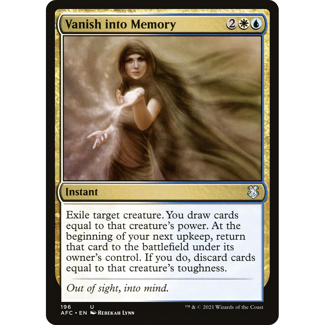 Vanish into Memory (AFC-196) - Forgotten Realms Commander