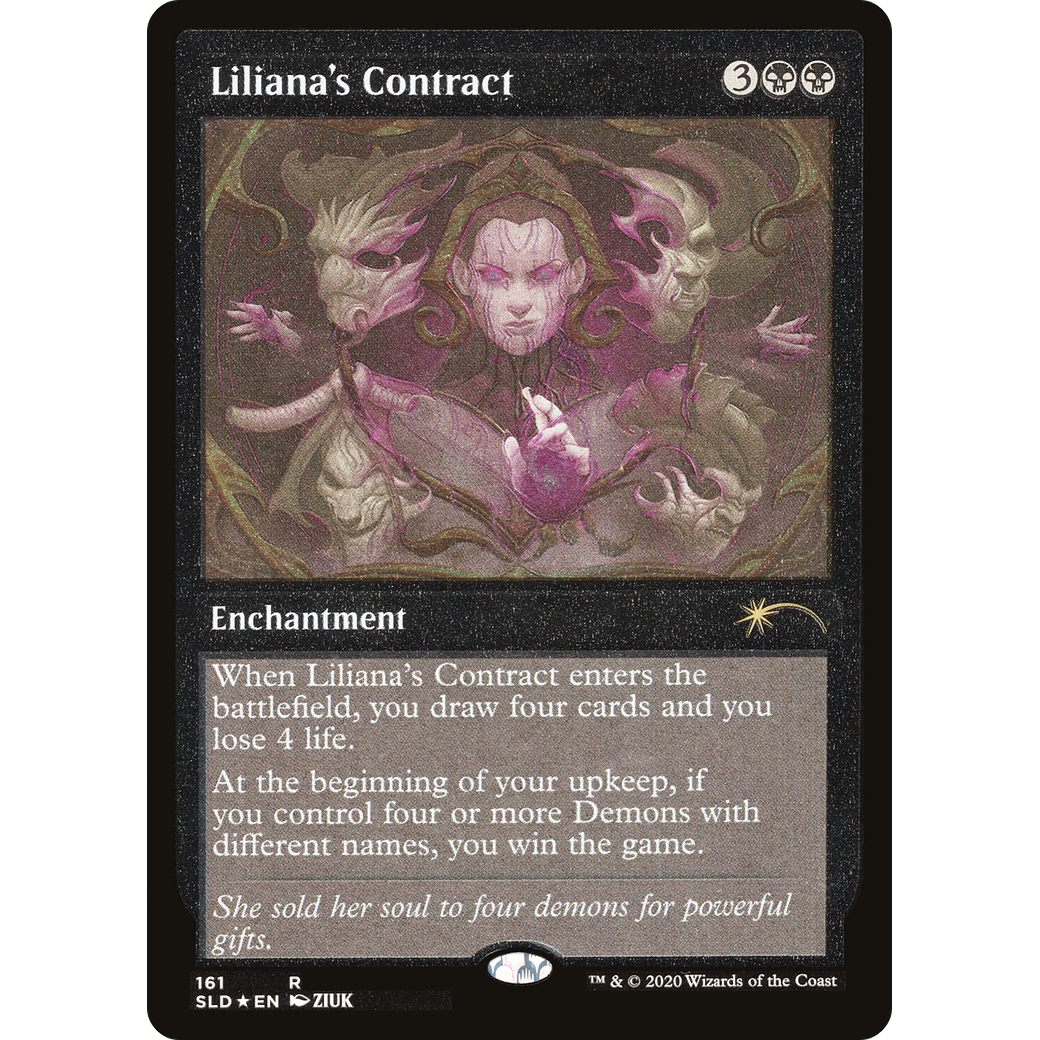 Liliana's Contract (SLD-161★) - Secret Lair Drop Etched Foil