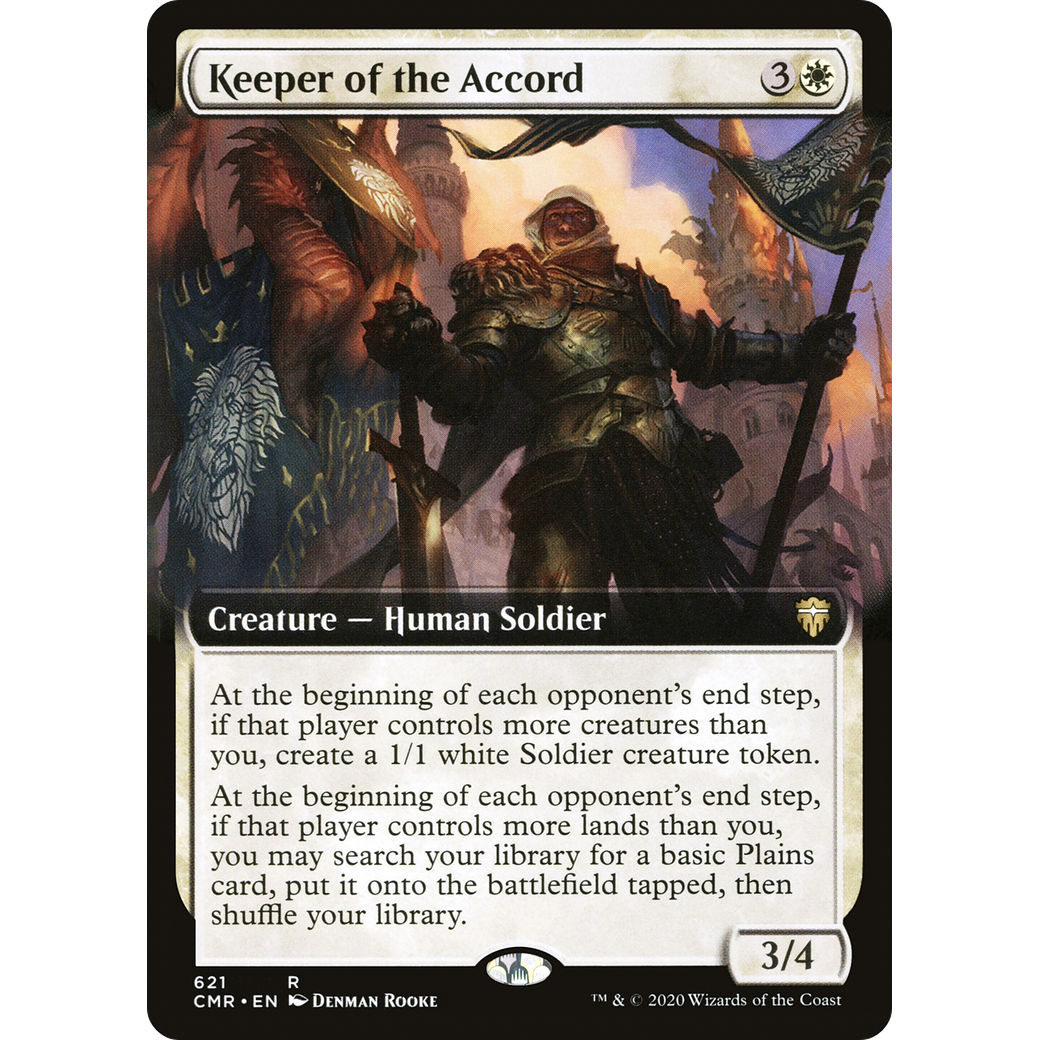Keeper of the Accord (Extended Art) (CMR-621) - Commander Legends: (Extended Art) Foil