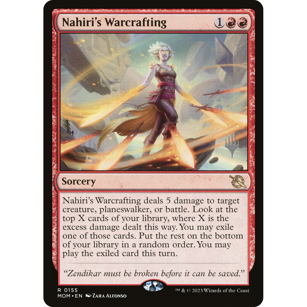 Nahiri's Warcrafting (PPMOM-155P) - March of the Machine Promos Foil