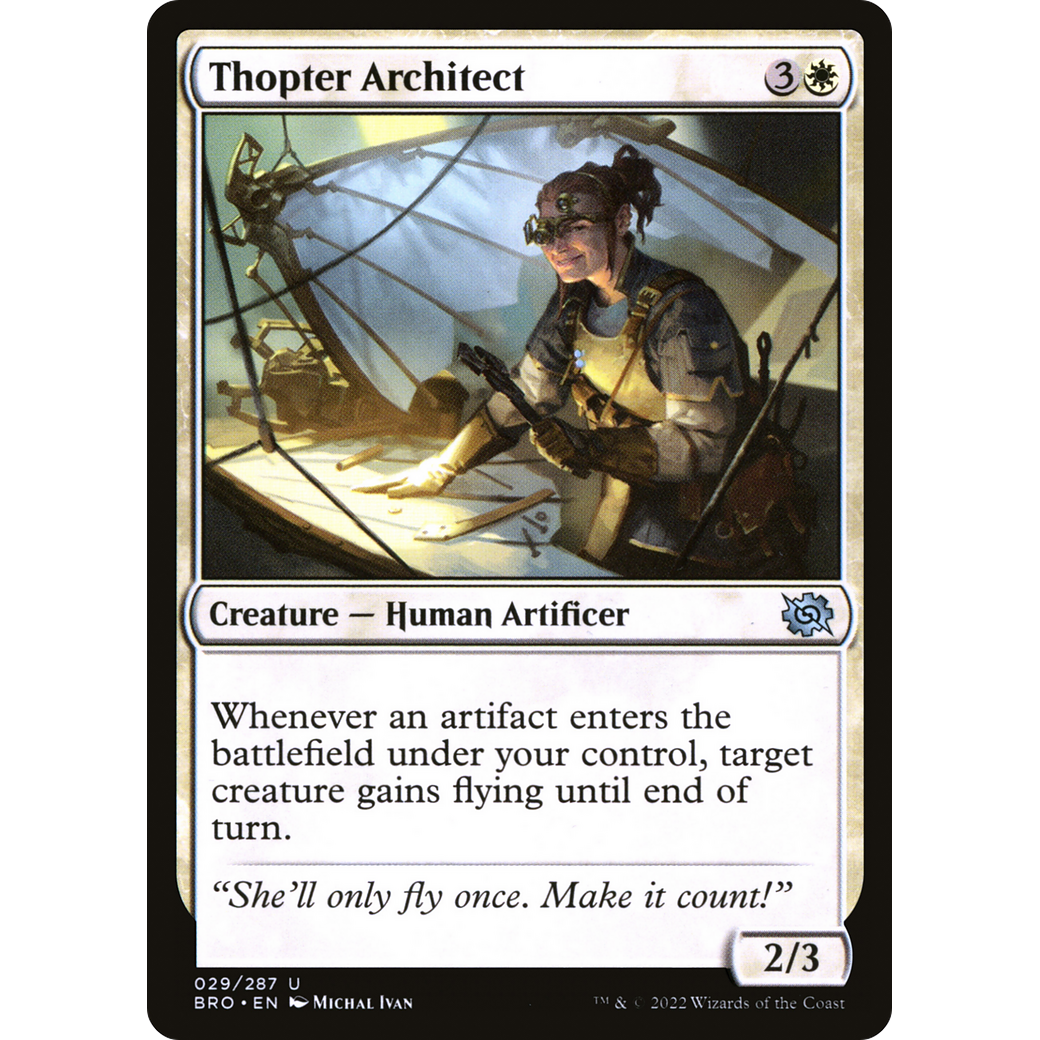 Thopter Architect (BRO-029) - The Brothers' War Foil