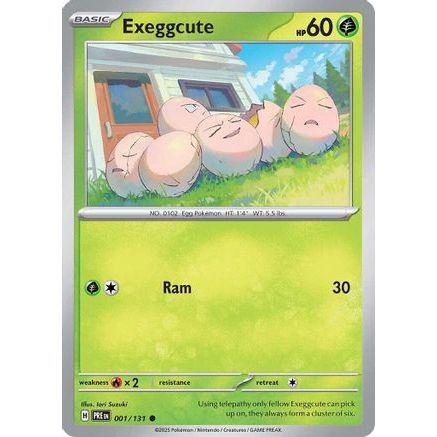 Exeggcute 1 - SV Prismatic Evolutions Reverse Holofoil