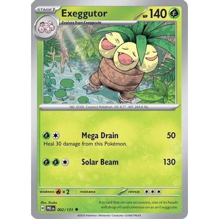 Exeggutor 2 - SV Prismatic Evolutions Reverse Holofoil