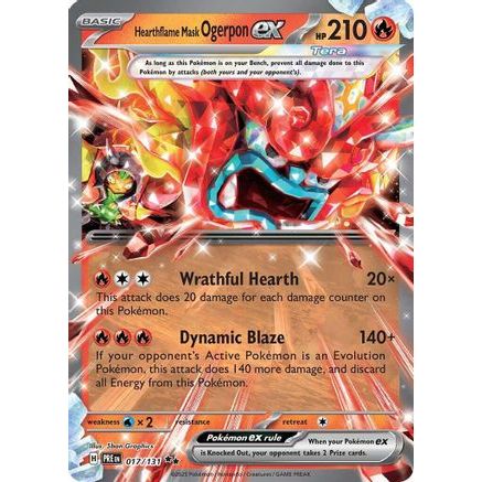 Hearthflame Mask Ogerpon ex - 017/131 17 - SV Prismatic Evolutions Holofoil