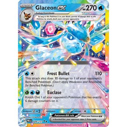Glaceon ex - 026/131 26 - SV Prismatic Evolutions Holofoil