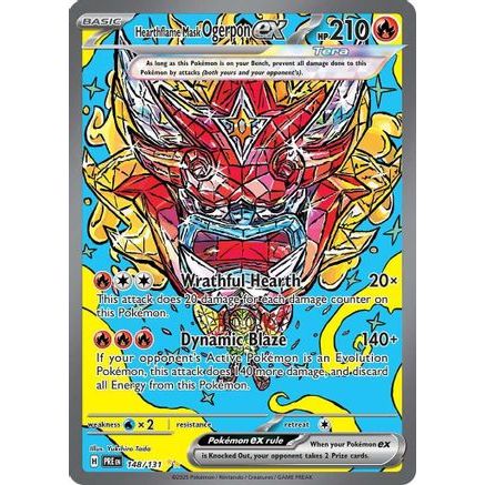 Hearthflame Mask Ogerpon ex - 148/131 148 - SV Prismatic Evolutions Holofoil